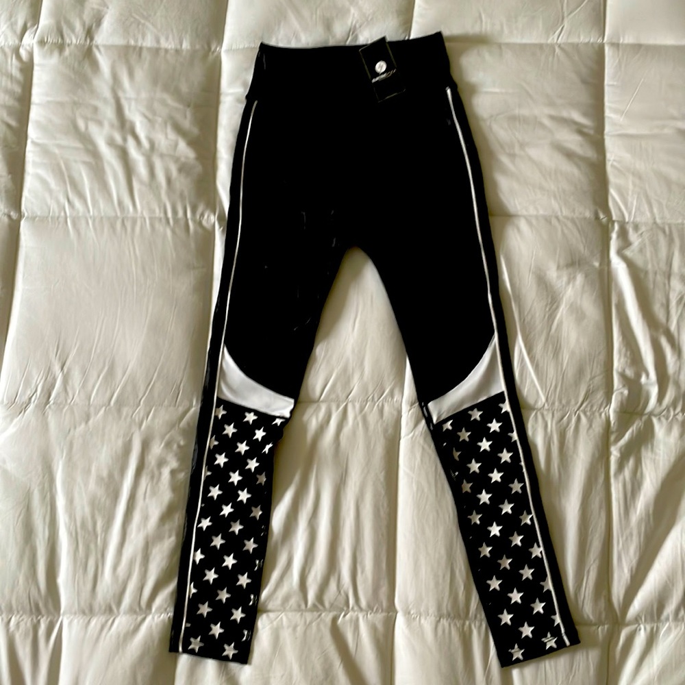 Electric Yoga Star Struck Legging XS NWT - Shiny Edgy Adorable Yoga Pants